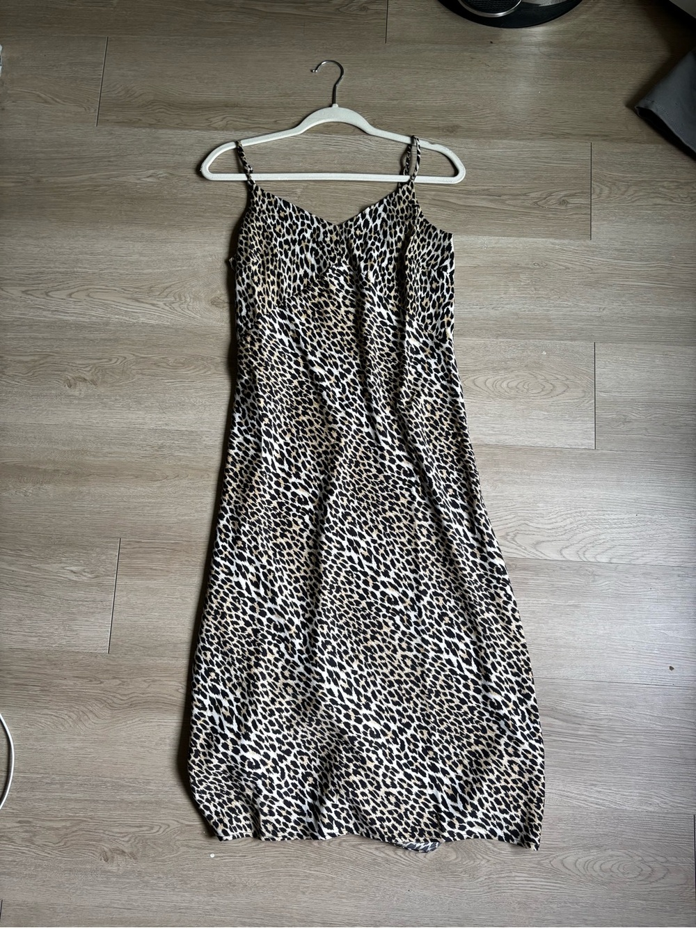 Levi's Leopard-Print Midi Slip Dress - Beige & Black